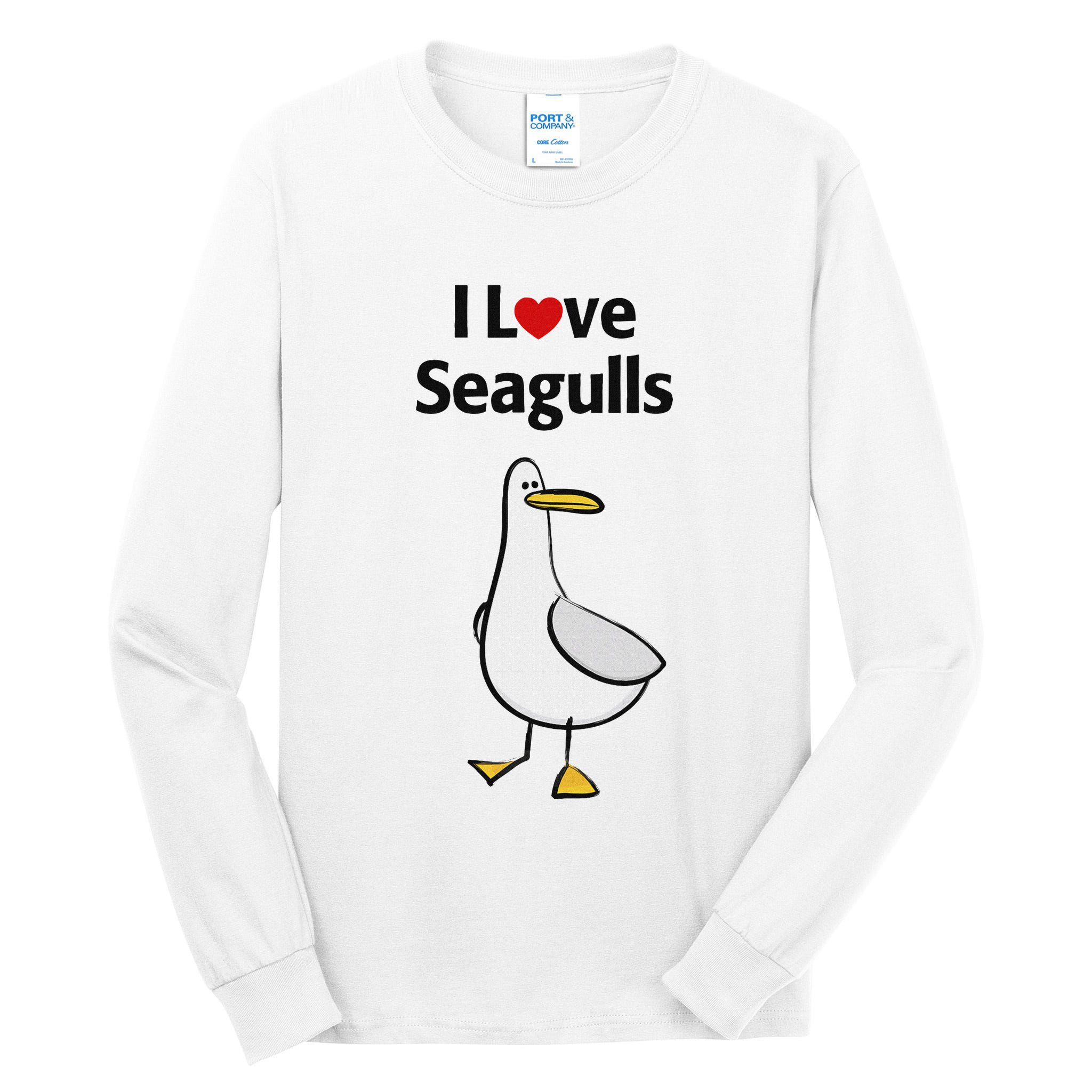 I Love Seagulls Tall Long Sleeve T-Shirt