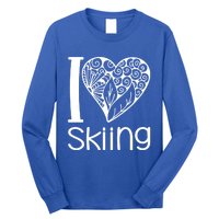 I Love Skiing For Ski Lovers Gift Long Sleeve Shirt