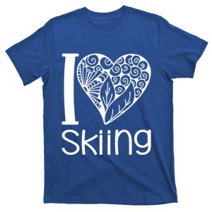 I Love Skiing For Ski Lovers Gift T-Shirt