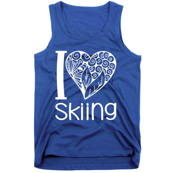 I Love Skiing For Ski Lovers Gift Tank Top