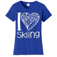 I Love Skiing For Ski Lovers Gift Women's T-Shirt