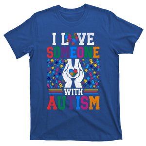 I Love Someone With Autism Autistic Support Gift T-Shirt