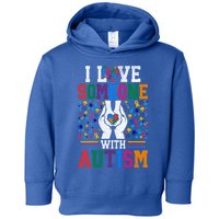 I Love Someone With Autism Autistic Support Gift Toddler Hoodie