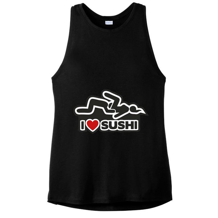 I Love Sushi Dirty Ladies PosiCharge Tri-Blend Wicking Tank