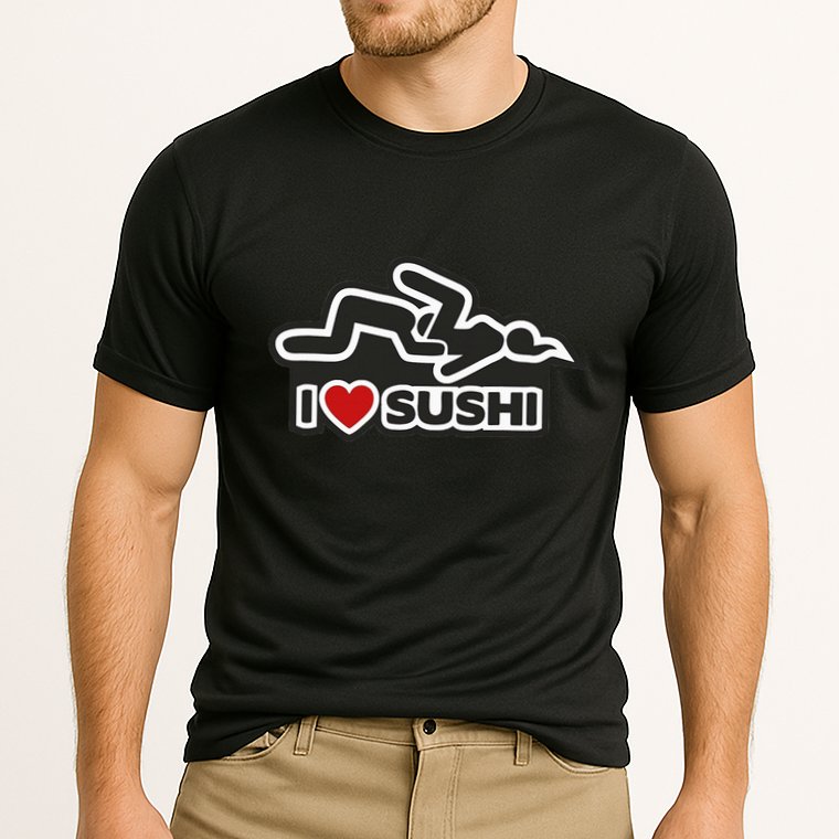 I Love Sushi Dirty Cooling Performance Crew T-Shirt