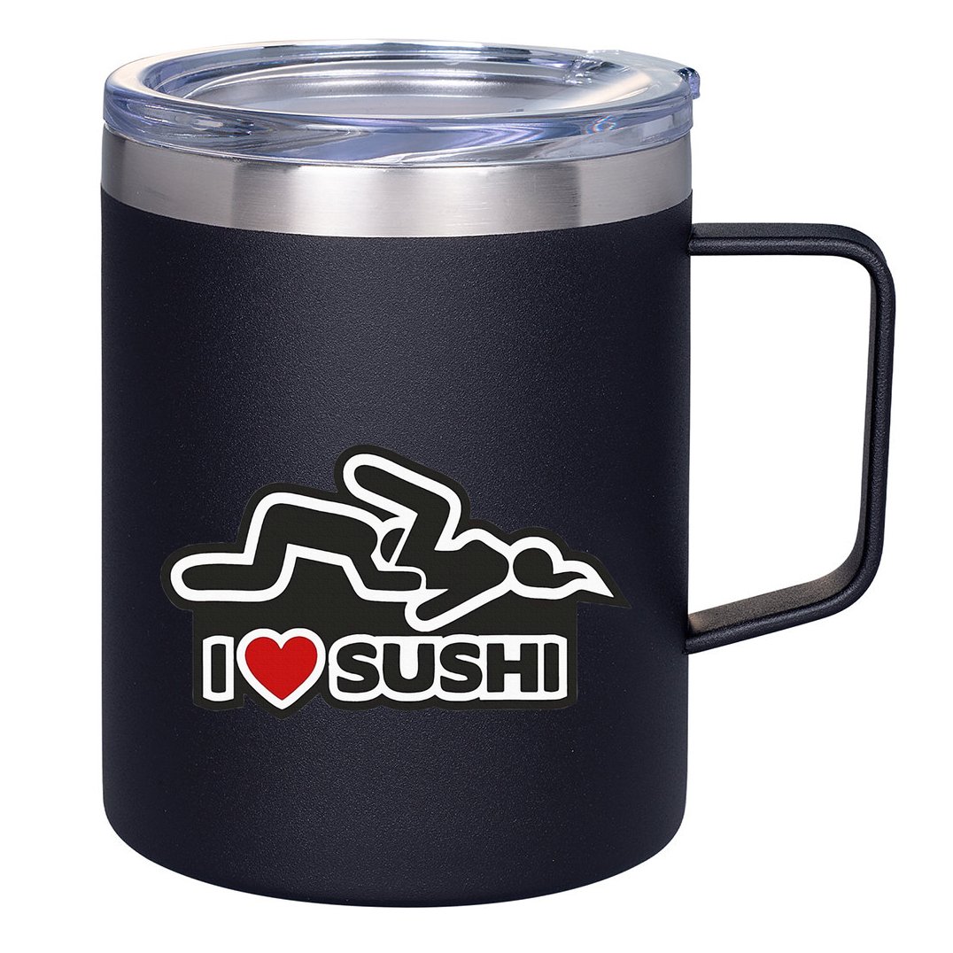 I Love Sushi Dirty 12oz Stainless Steel Coffee Mug