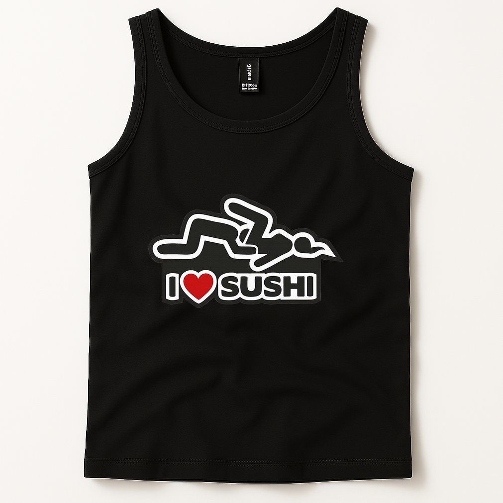 I Love Sushi Dirty Tank Top