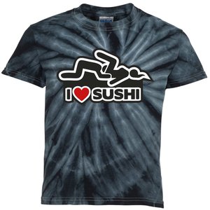 I Love Sushi Dirty Kids Tie-Dye T-Shirt