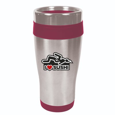 I Love Sushi Dirty 16oz Travel Tumbler