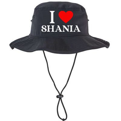 I Love Shania Heart First Name Shania Bucket Hat