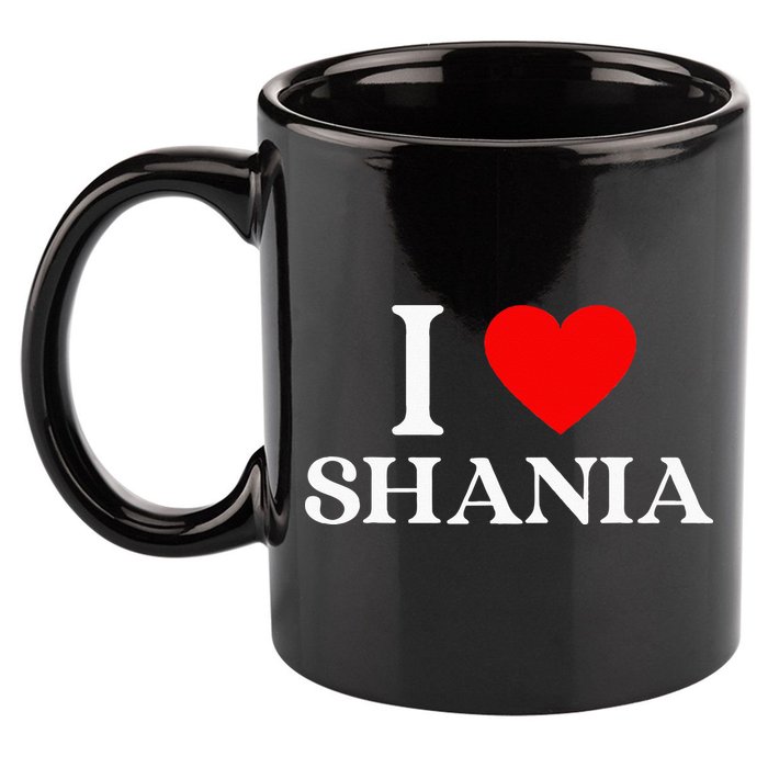 I Love Shania Heart First Name Shania 11oz C Handle Ceramic Mug