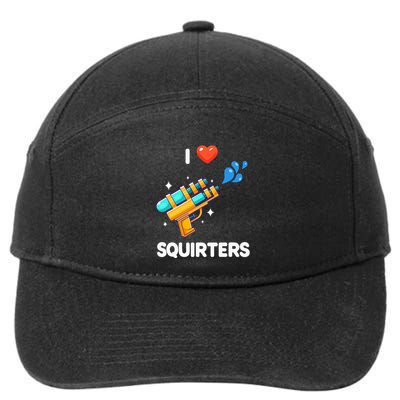 I Love Squirters 7-Panel Snapback Hat