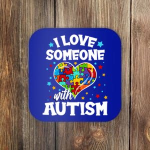 I Love Someone With Autism Gift Coaster