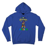 I Love Someone With Autism Puzzle Ribbon Butterfly Awareness Cool Gift Hoodie