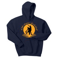 I like summer Basketball. for beach basketball pick up Kids Hoodie