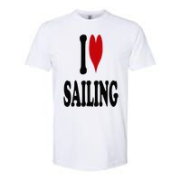 I Love Sailing Softstyle CVC T-Shirt