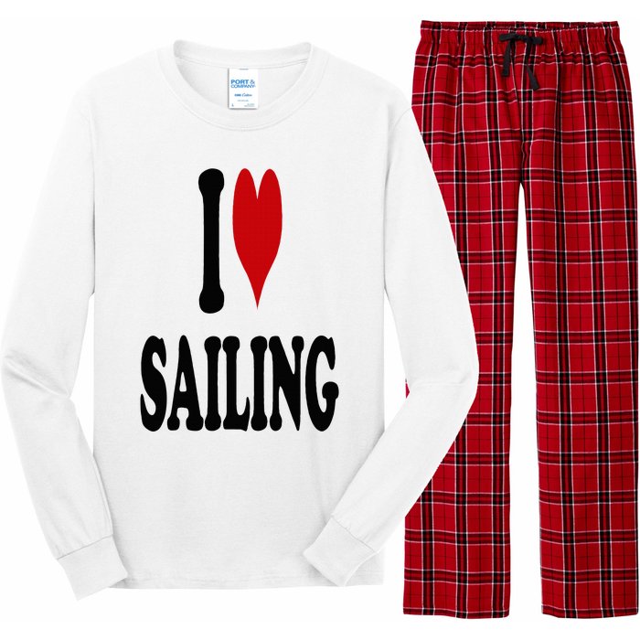 I Love Sailing Long Sleeve Pajama Set