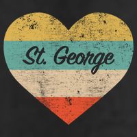 I Love St George Utah Vintage Distressed Retro Great Gift Beanie
