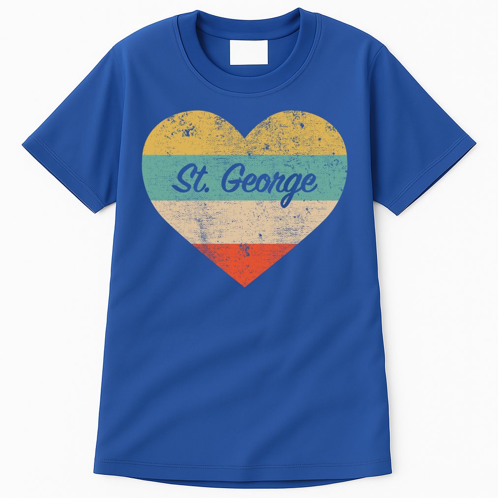 I Love St George Utah Vintage Distressed Retro Great Gift Tall T-Shirt
