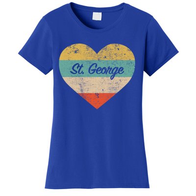 I Love St George Utah Vintage Distressed Retro Great Gift Women's T-Shirt