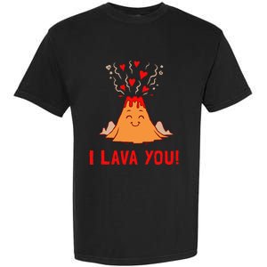 Ich Lava Sie Funny Volcano Valentines Liebe Garment-Dyed Heavyweight T-Shirt