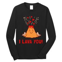 Ich Lava Sie Funny Volcano Valentines Liebe Long Sleeve Shirt