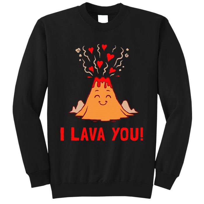 Ich Lava Sie Funny Volcano Valentines Liebe Tall Sweatshirt