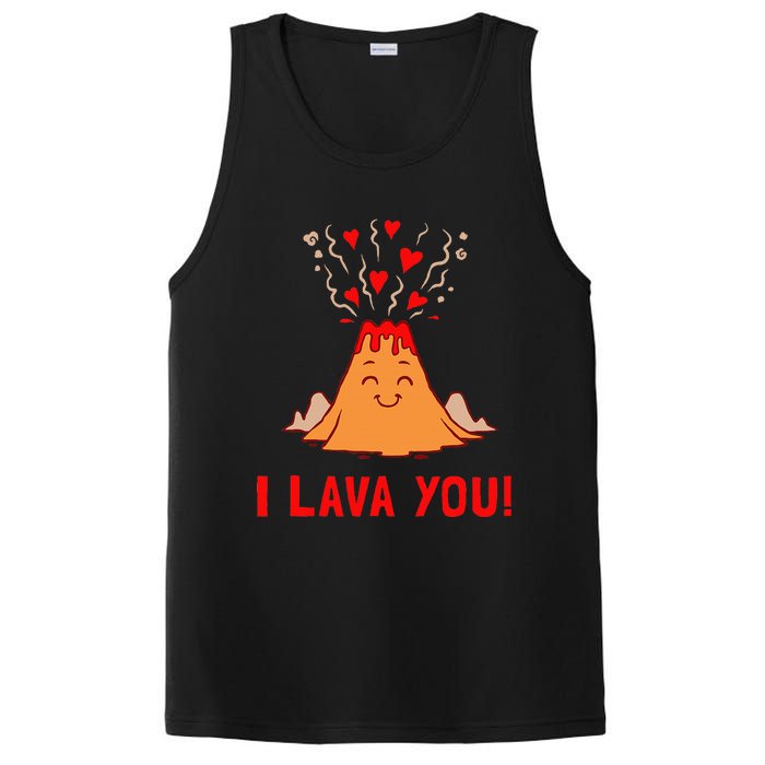 Ich Lava Sie Funny Volcano Valentines Liebe PosiCharge Competitor Tank