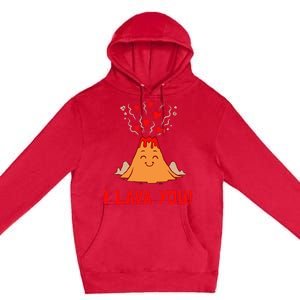 Ich Lava Sie Funny Volcano Valentines Liebe Premium Pullover Hoodie