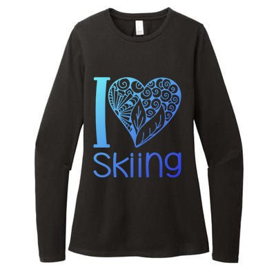 I Love Skiing For Ski Lovers Gift Womens CVC Long Sleeve Shirt