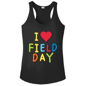 I Love School Field Day Gift Ladies PosiCharge Competitor Racerback Tank