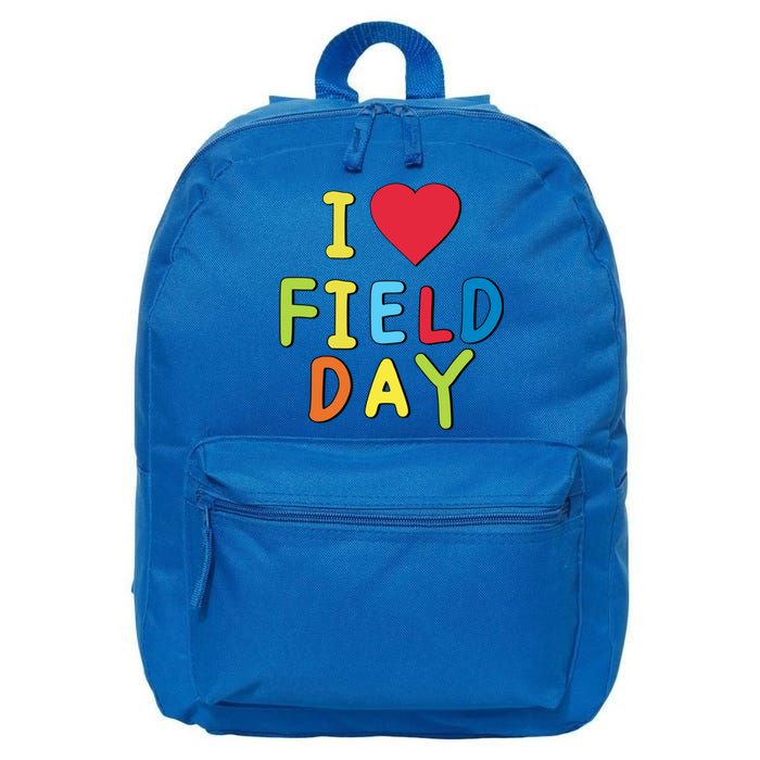 I Love School Field Day Gift 16 in Basic Backpack