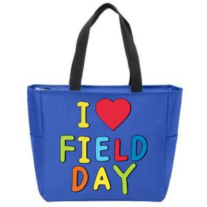 I Love School Field Day Gift Zip Tote Bag