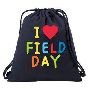 I Love School Field Day Gift Drawstring Bag