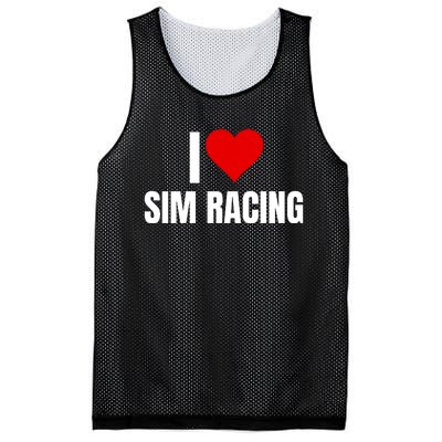 I Love Sim Racing Fun Esport Car Racing Sim Funny Sim Racer Sim Racing Cockpit Mesh Reversible Basketball Jersey Tank