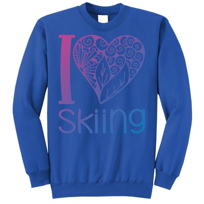 I Love Skiing For Ski Lovers Gift Sweatshirt