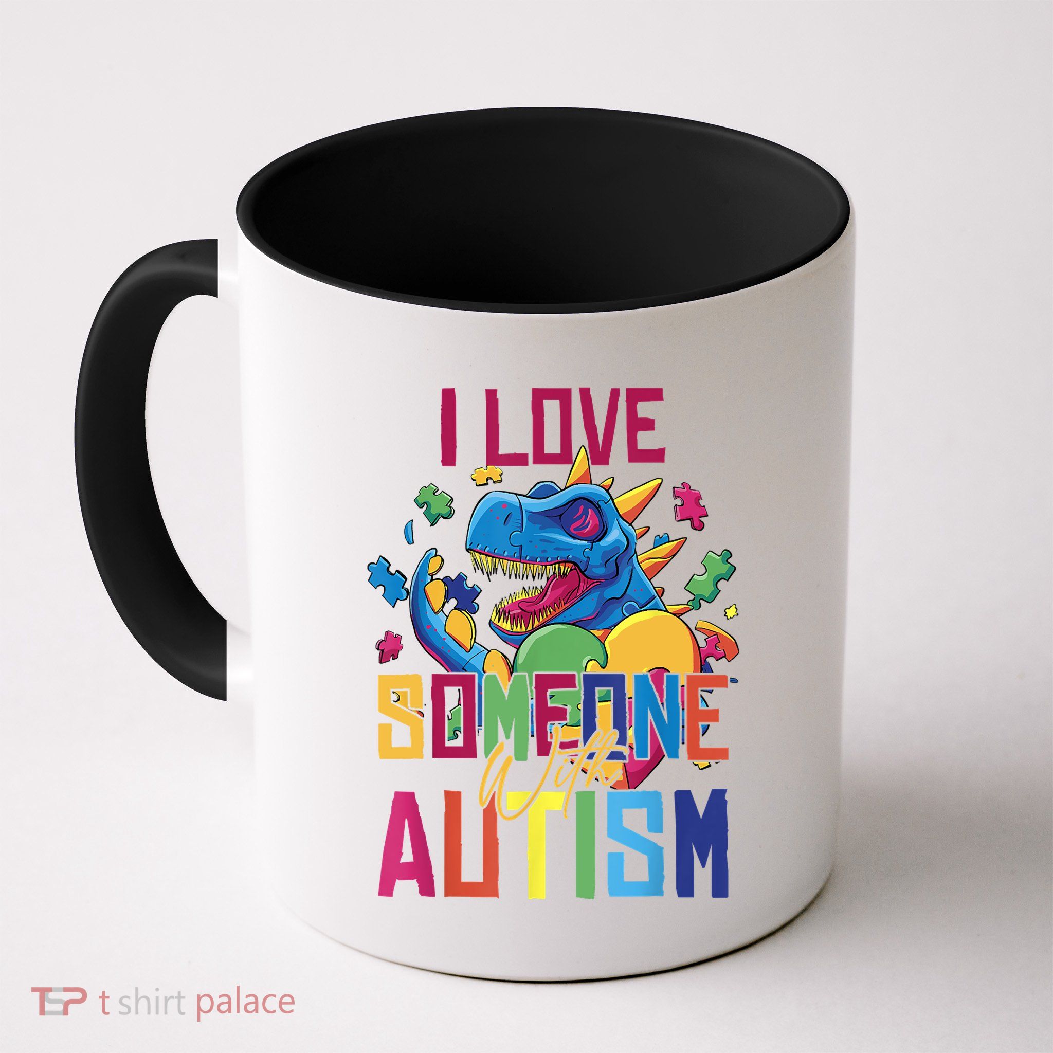 I Love Someone With Autism Funny Autistic Awareness Mug
