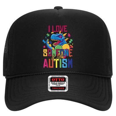I Love Someone With Autism Funny Autistic Awareness Trucker Hat