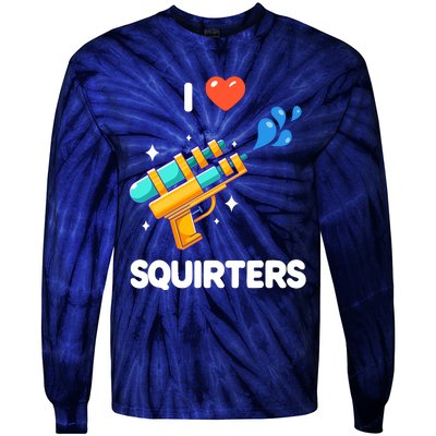 I Love Squirters Tie-Dye Long Sleeve Shirt