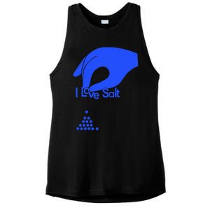 I Love Salt For Man Woman Ladies PosiCharge Tri-Blend Wicking Tank