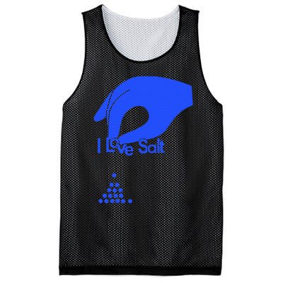 I Love Salt For Man Woman Mesh Reversible Basketball Jersey Tank