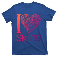 I Love Skiing For Ski Lovers Gift T-Shirt