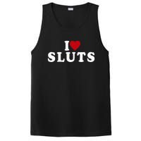 I Love Sluts Heart PosiCharge Competitor Tank