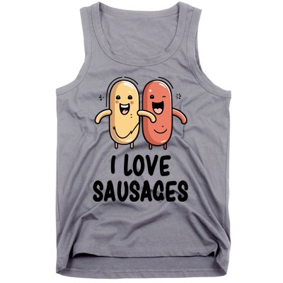 I Love Sausages Gift Tank Top