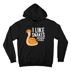 I Like Snakes And Maybe 3 People Snake Reptile Lover Hoodie