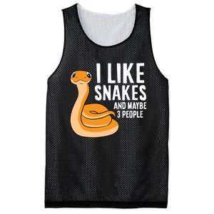 I Like Snakes And Maybe 3 People Snake Reptile Lover Mesh Reversible Basketball Jersey Tank