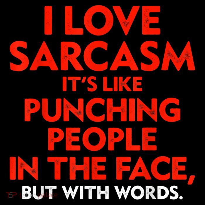 I Love Sarcasm It’s Like Punching People In The Face Funny Tank Top