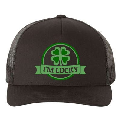 I'm Lucky Shamrock Gift For St Patrick's Day Yupoong Adult 5-Panel Trucker Hat