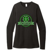 I'm Lucky Shamrock Gift For St Patrick's Day Womens CVC Long Sleeve Shirt