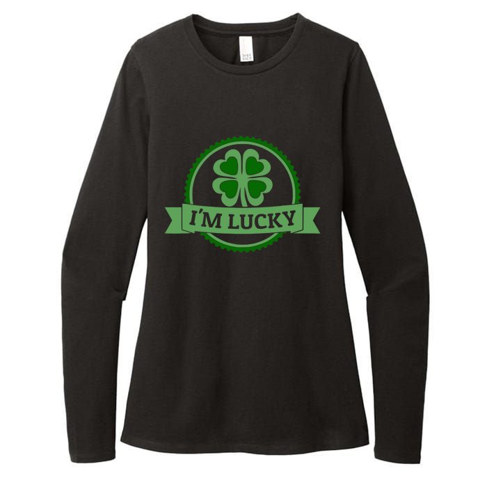 I'm Lucky Shamrock Gift For St Patrick's Day Womens CVC Long Sleeve Shirt